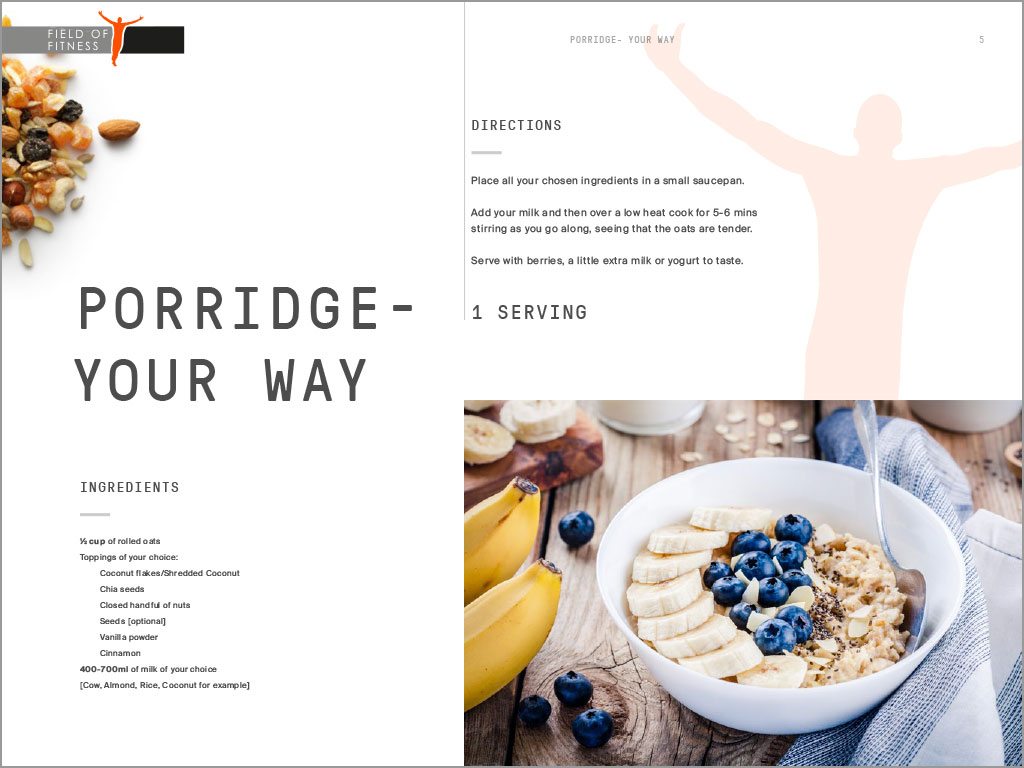 Field of Fitness Recipe Book